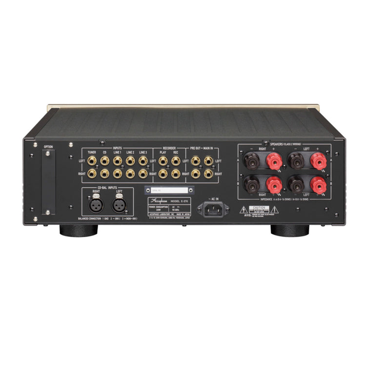 Accuphase E-270 Integrated Stereo Amplifier - Rear View
