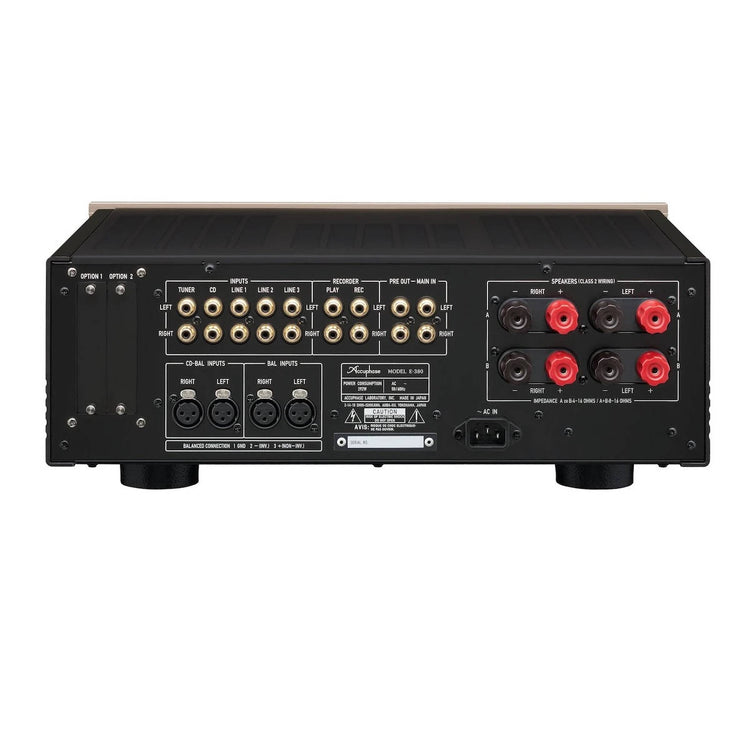 Accuphase E-380 Integrated Stereo Amplifier - Rear View