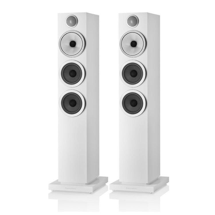 Bowers & Wilkins (B&W) 704 S3 Floorstanding Speaker (Satin White) - Ooberpad India
