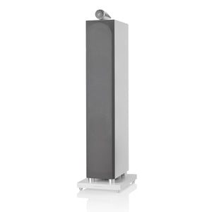 Bowers & Wilkins (B&W) 702 S3 Floorstanding Speaker (Satin White) - with grille