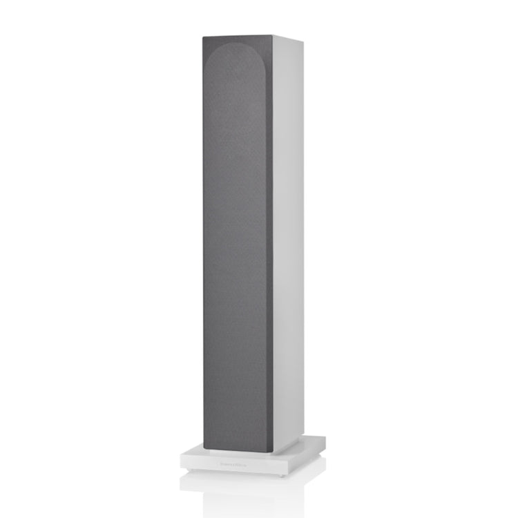Bowers & Wilkins (B&W) 704 S3 Floorstanding Speaker (Satin White) - with grille
