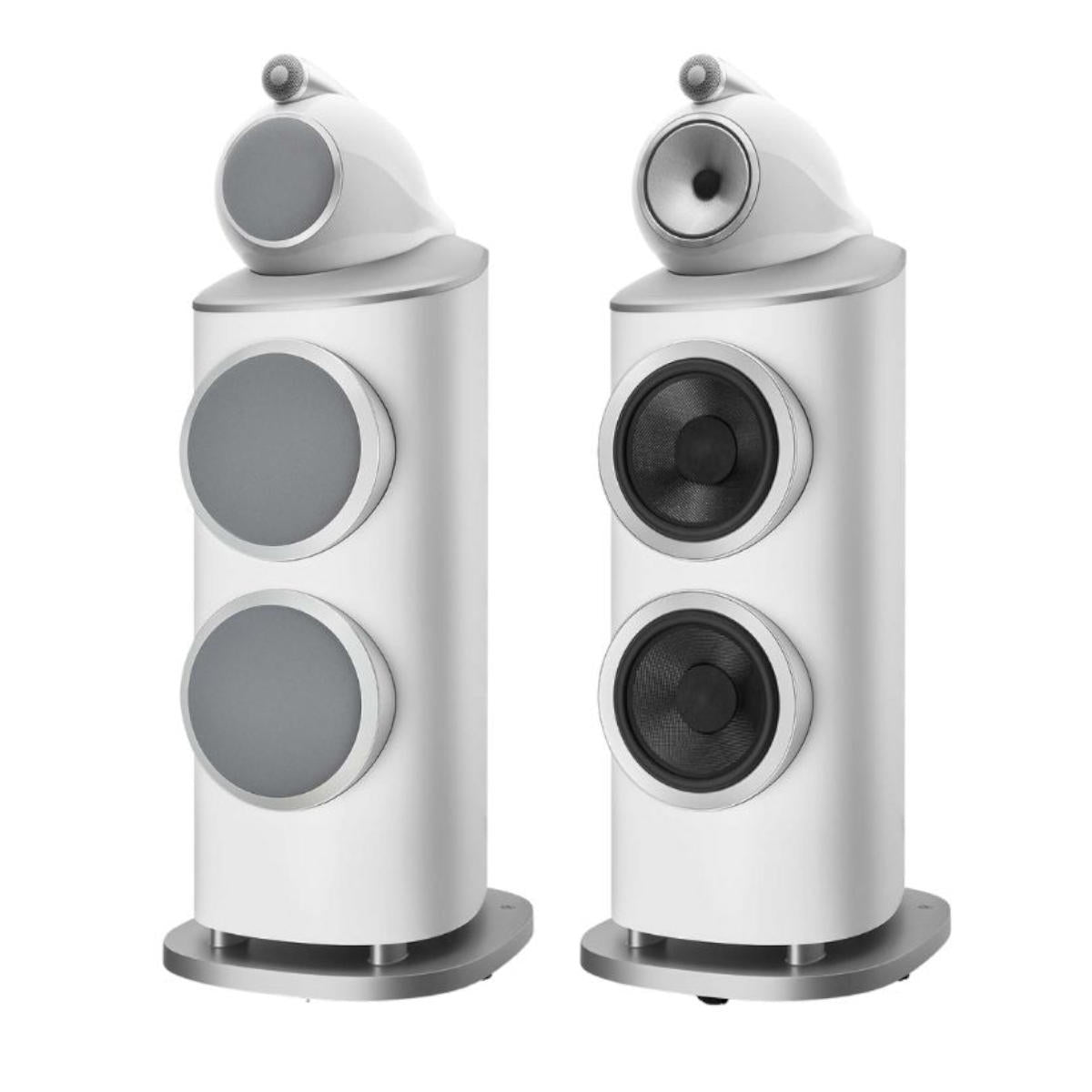 B&W 801 D4 Floorstanding Speaker (White) - Ooberpad India