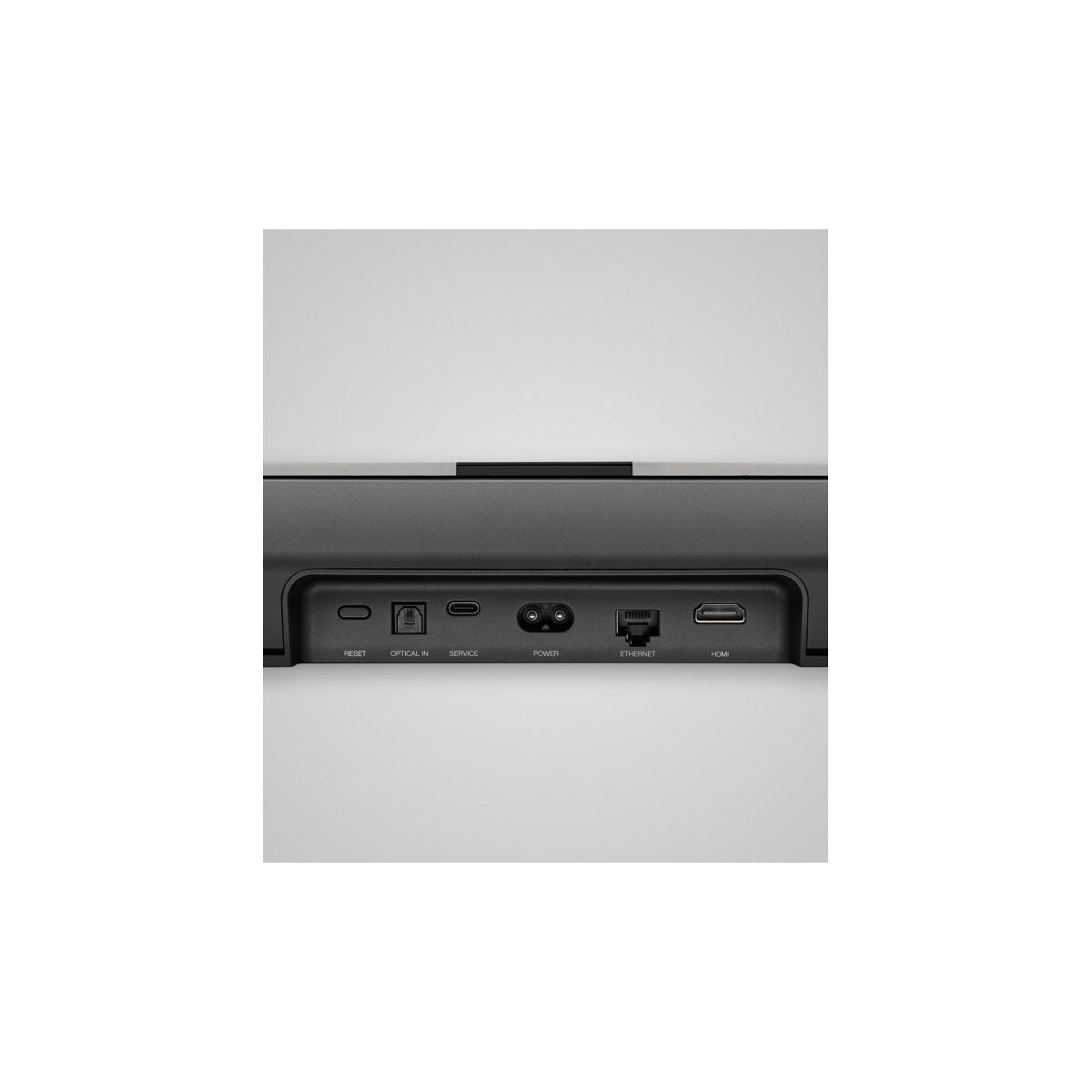 Bowers & Wilkins (B&W) Panorama 3 Dolby Atmos and Amazon Alexa Compatible Soundbar - Rear Detail