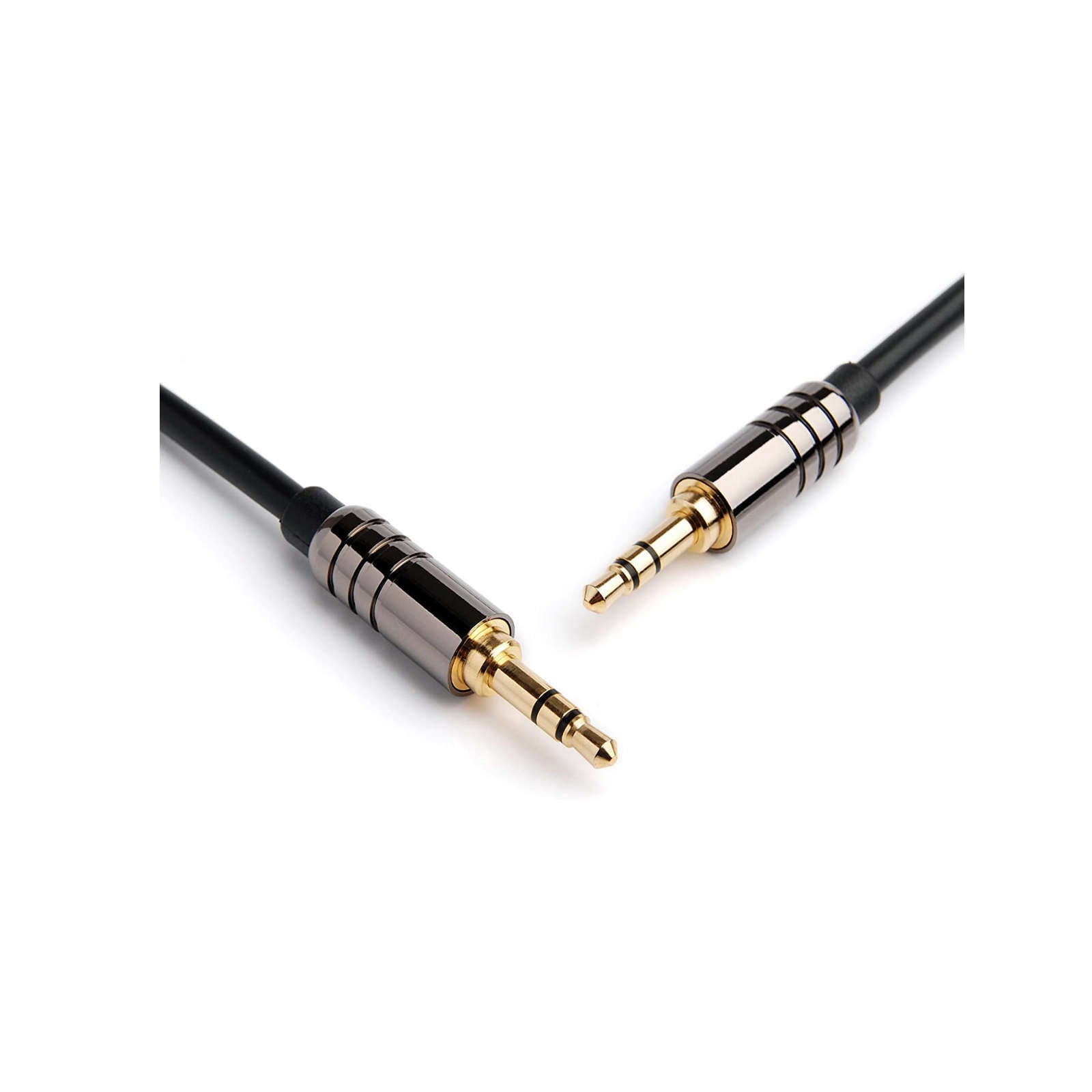 BlueRigger 3.5mm Male to Male Stereo Audio Cable (4 ft Black) - Ooberpad