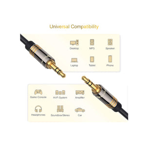 BlueRigger 3.5mm Male to Male Stereo Audio Cable (4ft /8ft) - Ooberpad India