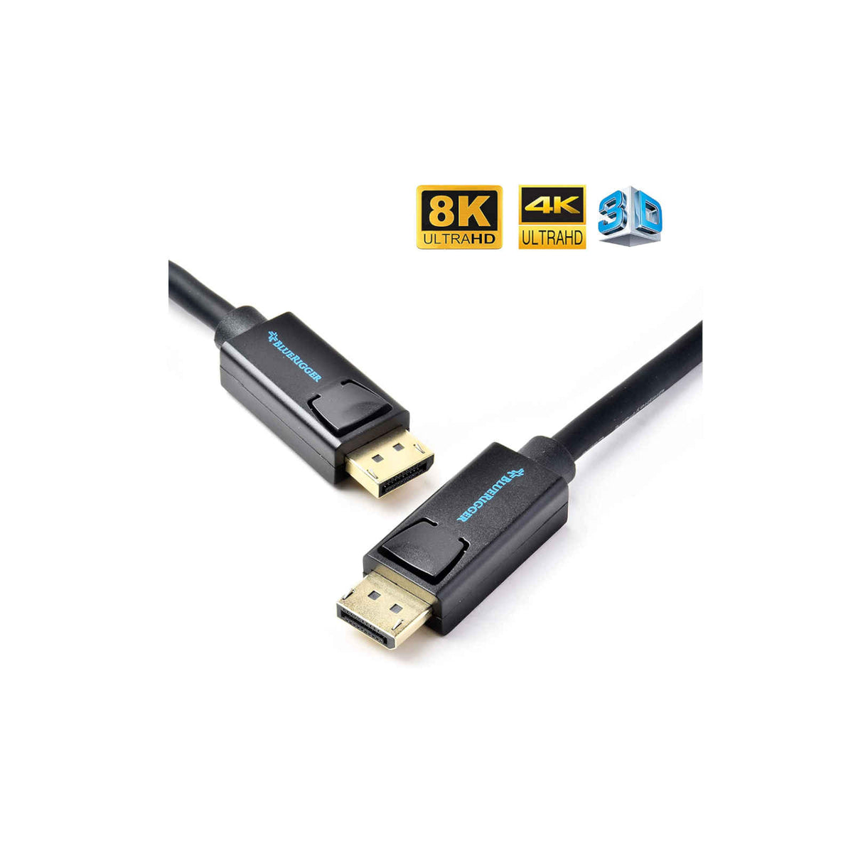BlueRigger 8K DisplayPort (DP to DP) Cable (6ft /10ft /15ft) - Ooberpad