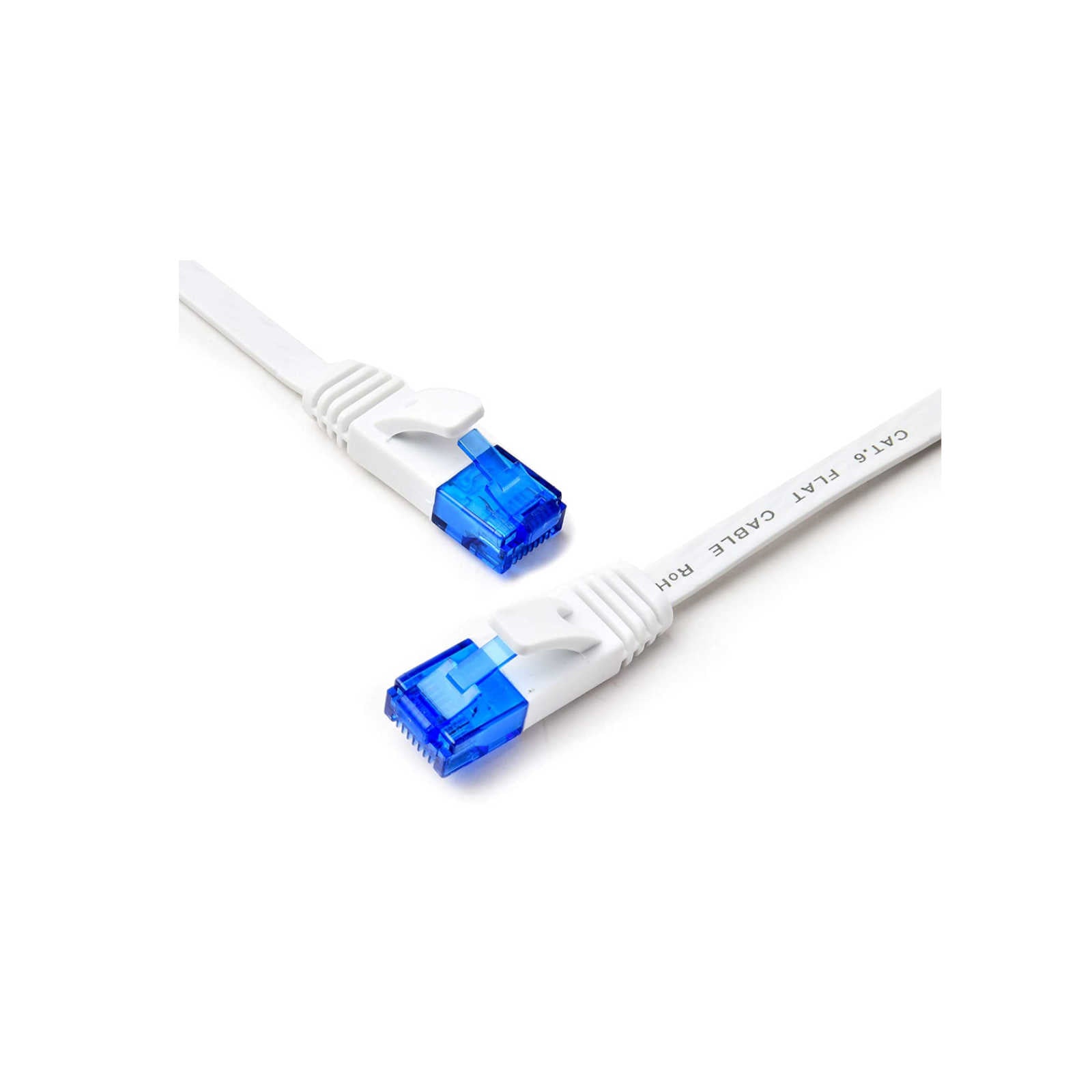 BlueRigger Cat 6 Ethernet Cable - Flat Internet Network LAN Patch Cords ...