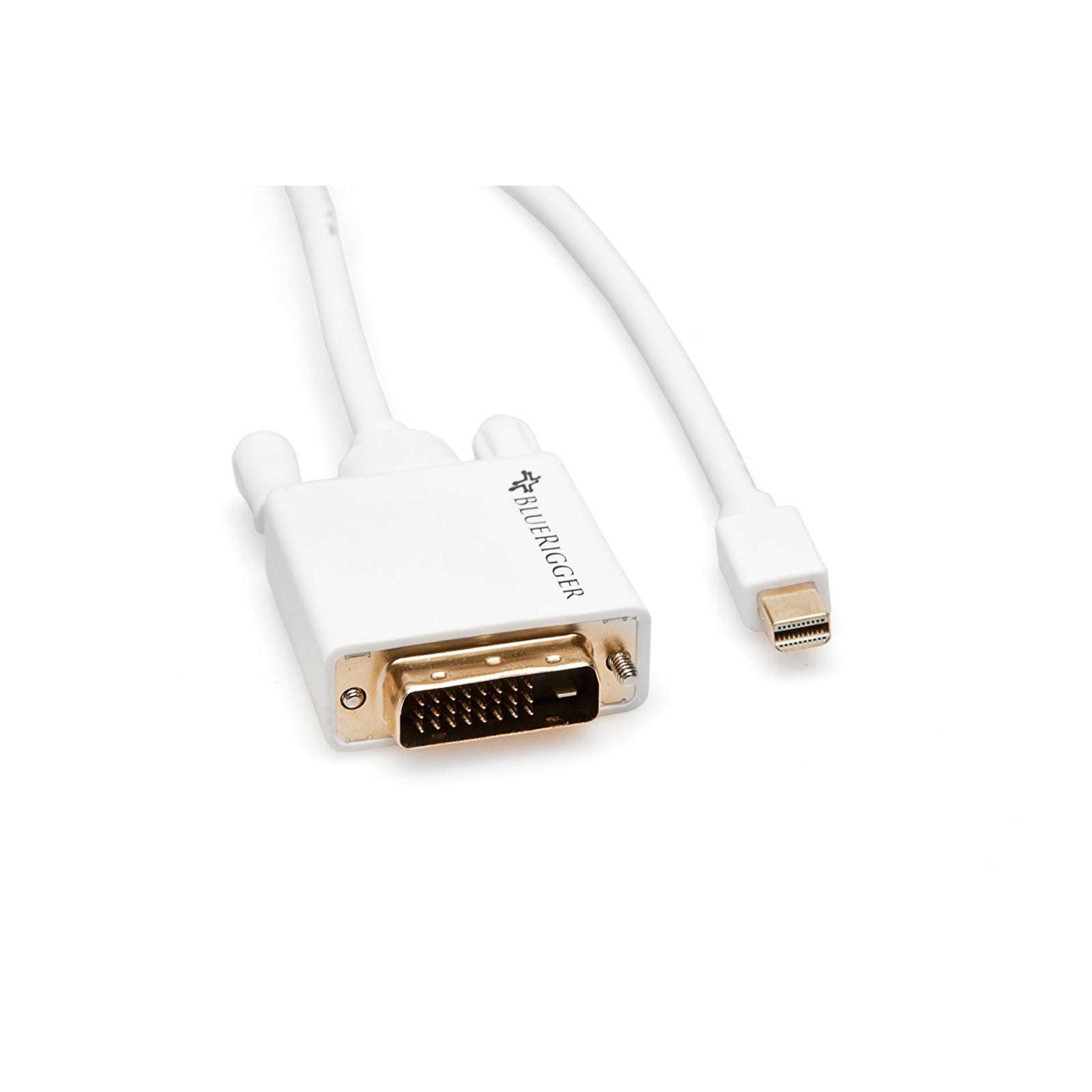 BlueRigger Mini DisplayPort (Mini DP) Thunderbolt to DVI Male Adapter Cable - 6ft -  Ooberpad