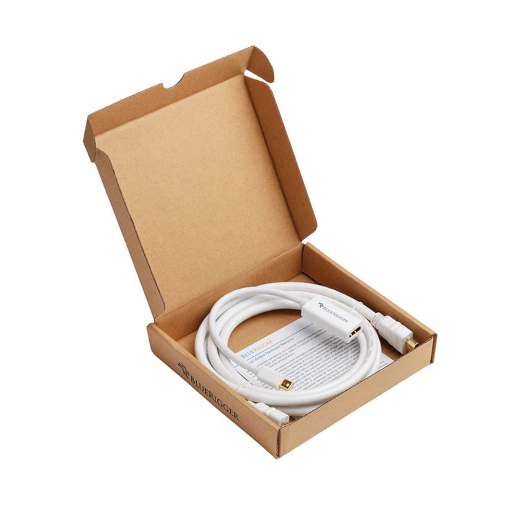 BlueRigger Bundle - Premium Mini DisplayPort (Mini DP) to HDMI Female Adapter + HDMI Cable (6ft /10ft) - Ooberpad
