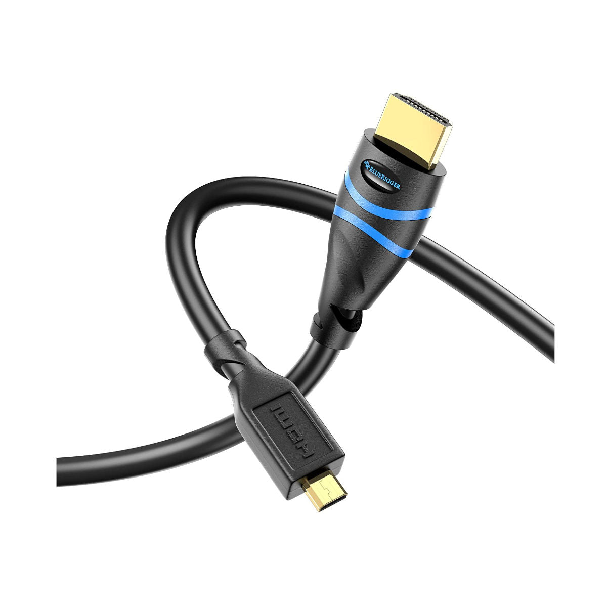 BlueRigger High Speed Micro HDMI to HDMI cable (NOT Micro-USB) with Ethernet (3ft /6ft /10ft /15ft)