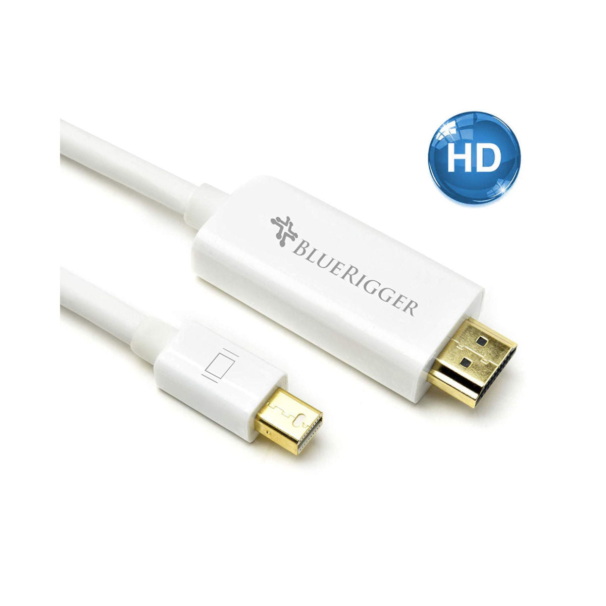 BlueRigger Mini DisplayPort (DP) to HDMI Cable (15 ft /4.57mtrs) - Ooberpad