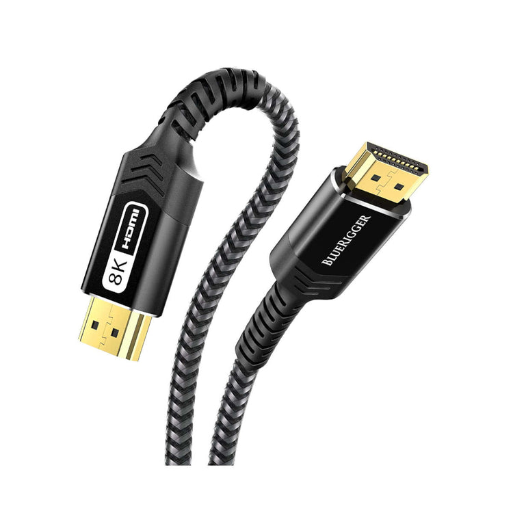 BlueRigger Ultra Series Braided 8K HDMI to HDMI Cable with 48Gbps Speed (3.3ft /6.6ft /10ft /15ft /20ft /25ft /35ft) - Ooberpad India