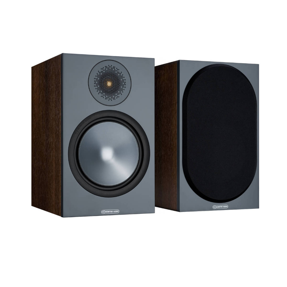 Monitor Audio Bronze 100 Bookshelf Speaker (Walnut) - Ooberpad