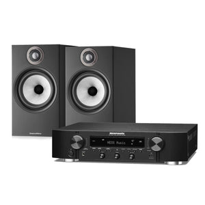 Bowers & Wilkins 606 S2 Anniversary Edition Bookshelf Speaker + Marantz NR1200 Combo Stereo Package - Ooberpad India