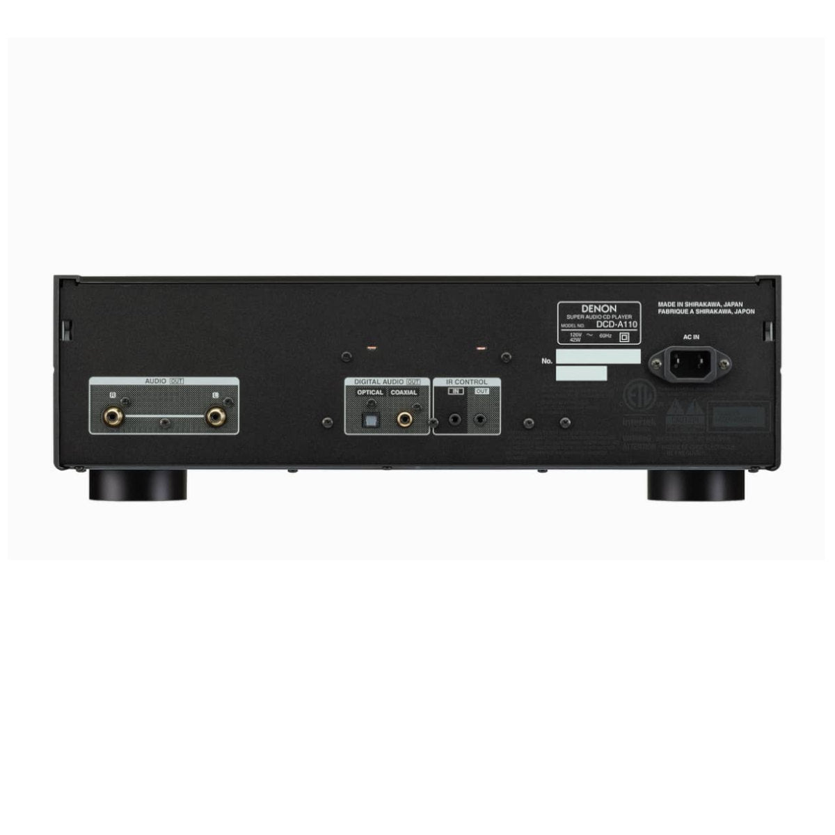 Denon DCD-A110 110th Anniversary Edition SACD Player - rear view