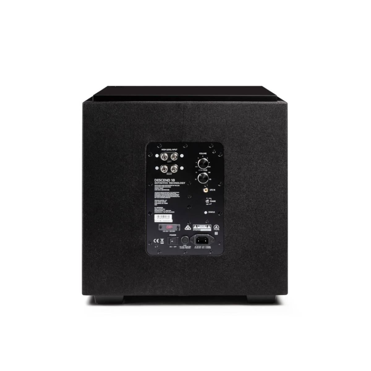 Definitive Technology Descend Series DN10 10” Subwoofer (Midnight Black)