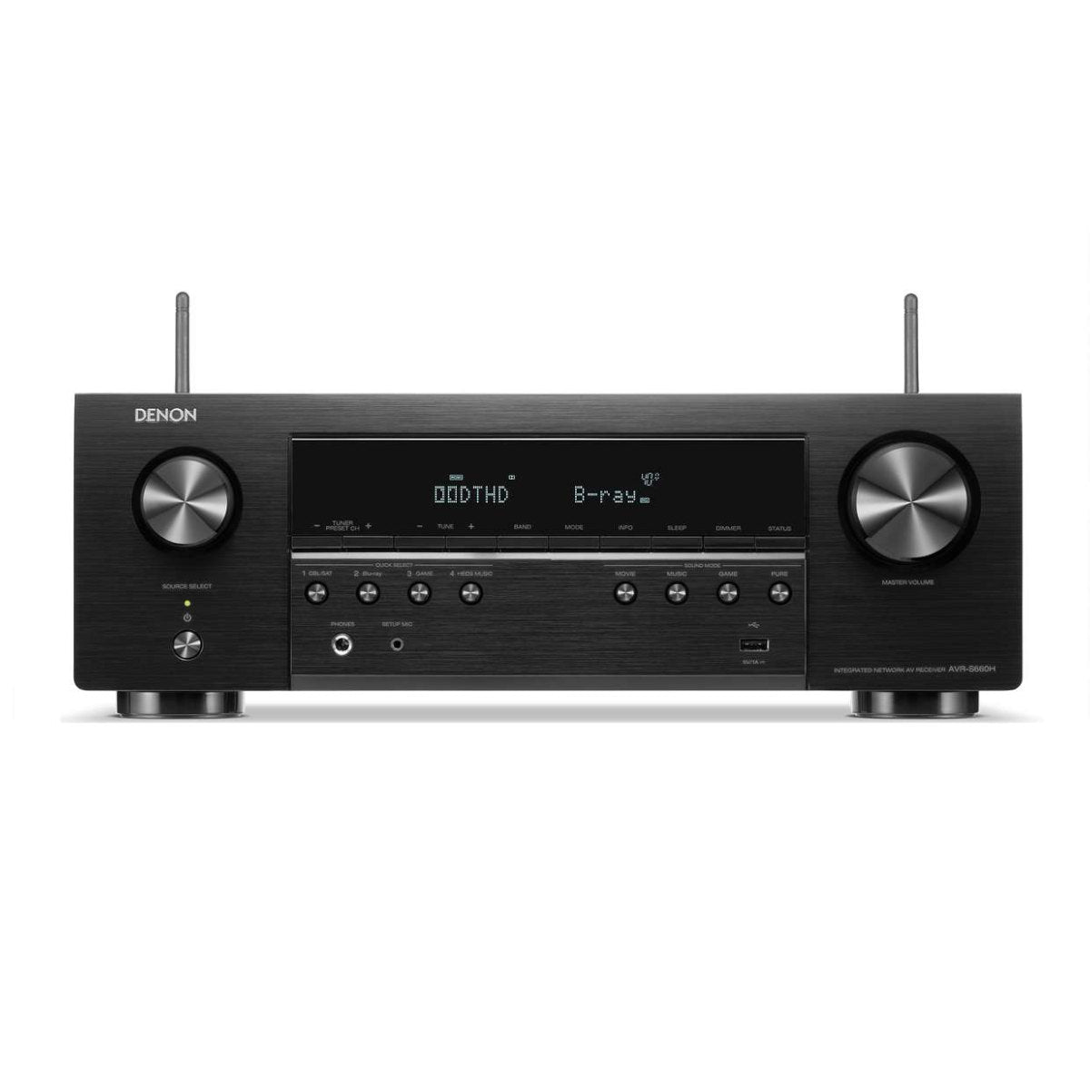 Denon AVR-S660H 5.2ch 8K AV Receiver with Voice Control and HEOS® Built-in - Ooberpad India