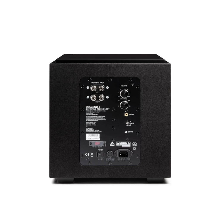 Definitive Technology Descend Series DN8 8” Subwoofer (Midnight Black)