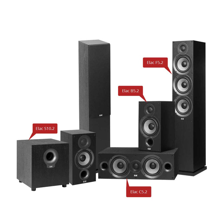 Elac Debut 2.0 - 5.1 Channel Home Theater Speaker Package -  Ooberpad