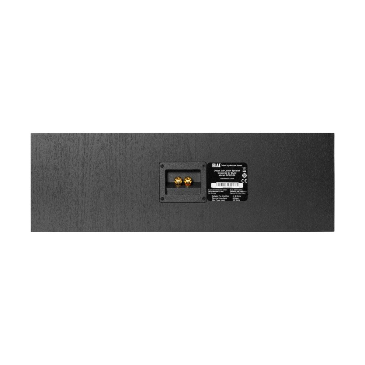 Elac Debut 2.0 C6.2 Center-Channel Home Theater Speaker - Rear View