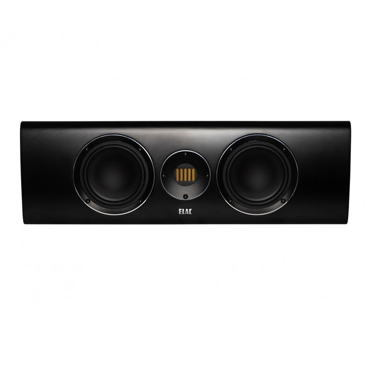 Elac Carina CC241.4 Center Channel Speaker (Black) - Front View
