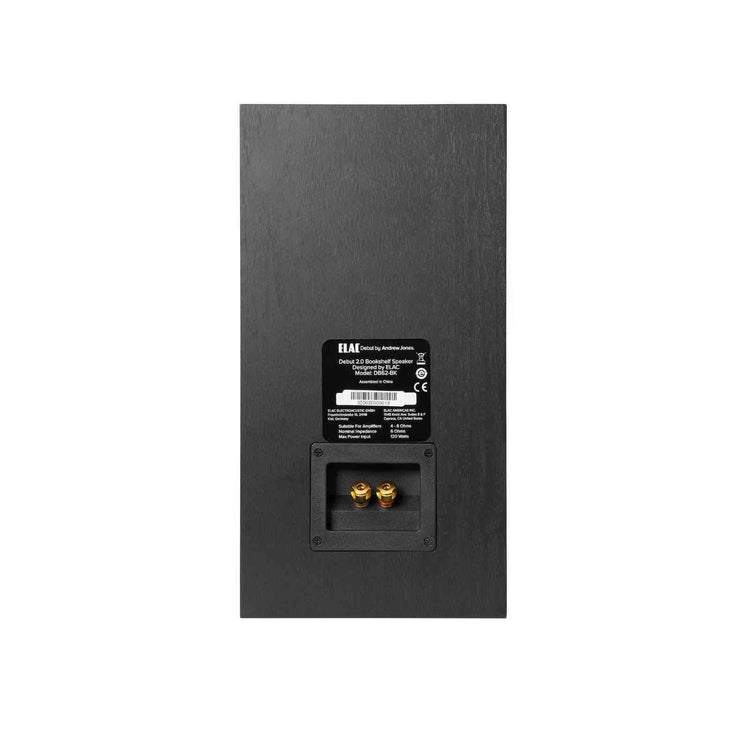 Elac Debut 2.0 B6.2 Bookshelf Home Theater Speaker  - Rear View