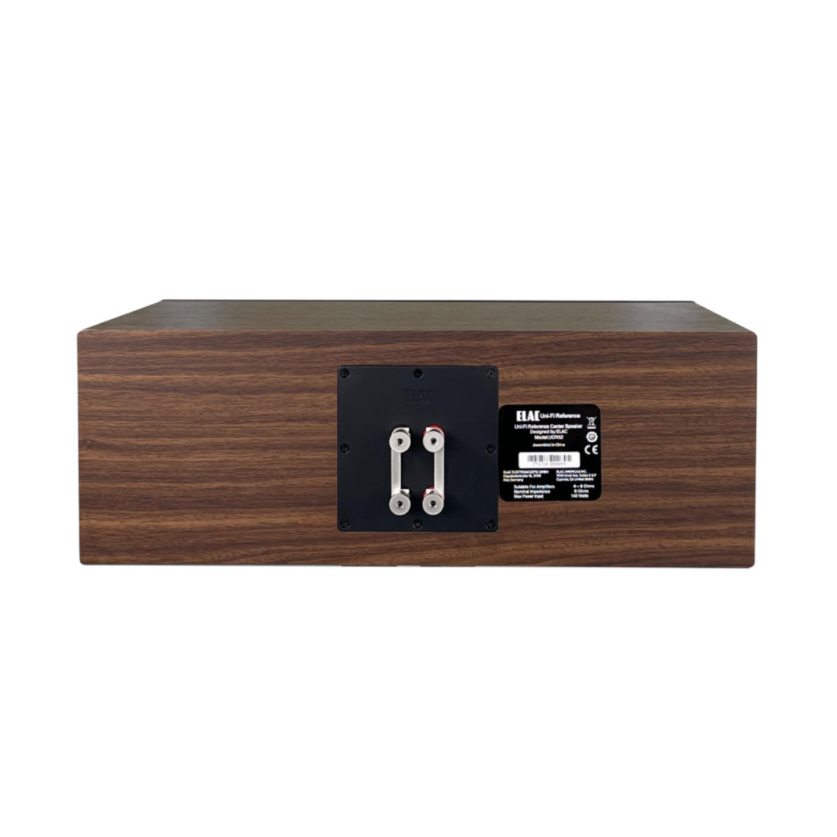Elac Debut Uni-Fi Reference UCR52 Center Channel Speaker (Satin Black) - Rear View