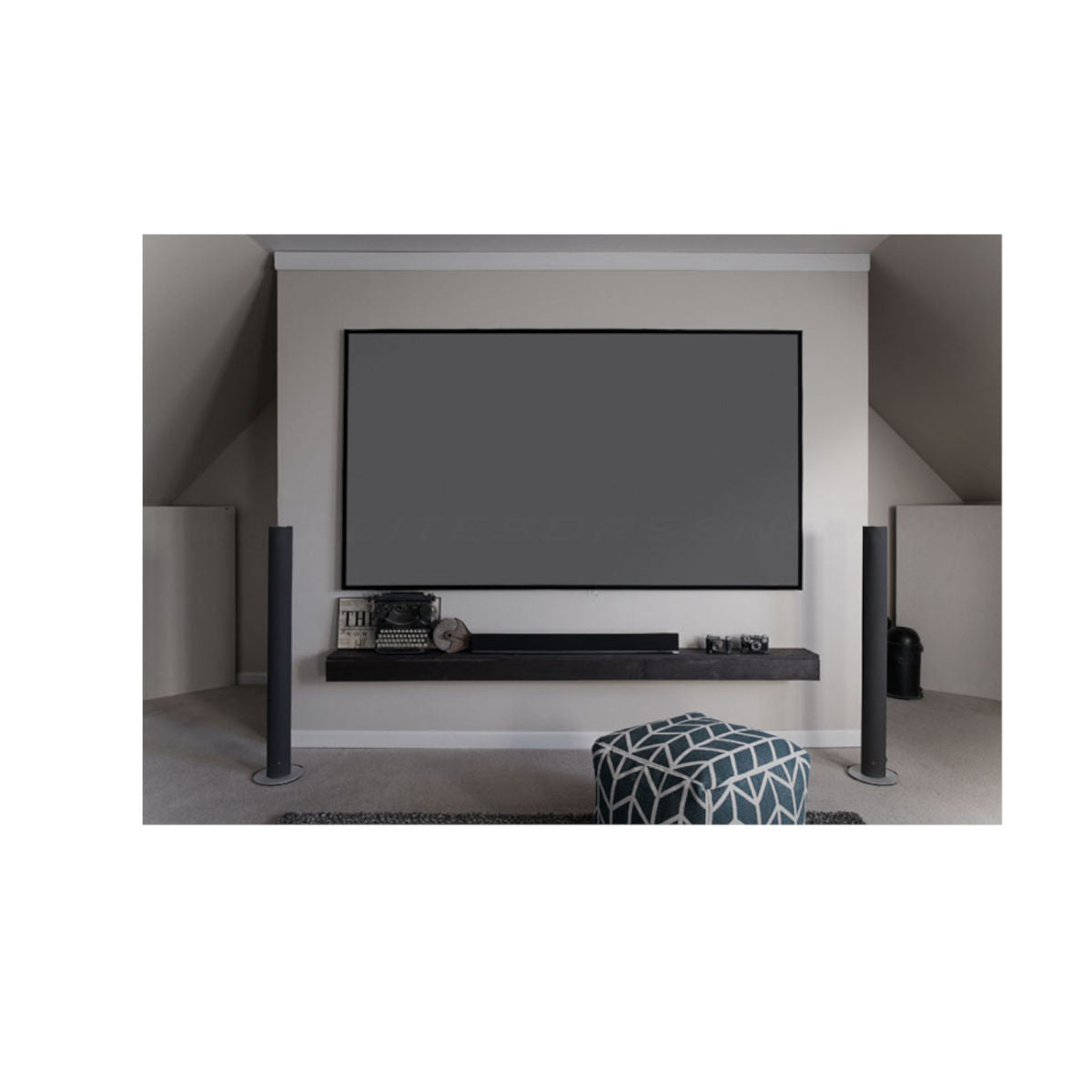 Elite Aeon CineGrey 3D Fixed Frame Projection Screen 92” 16:9 (AR92DHD3) - Ooberpad India