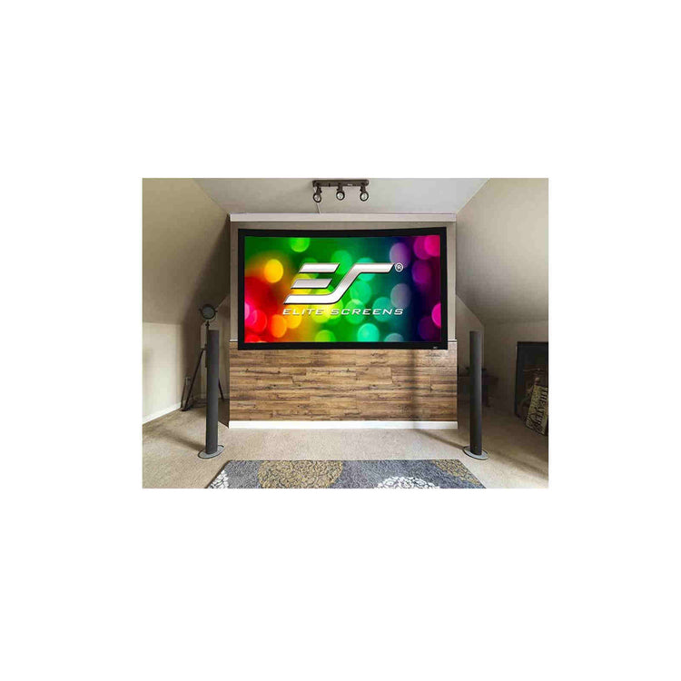 Elite Lunette CineWhite Curved Fixed Frame Projection Screen 100" 16:9 (Curve100WH1) - Ooberpad