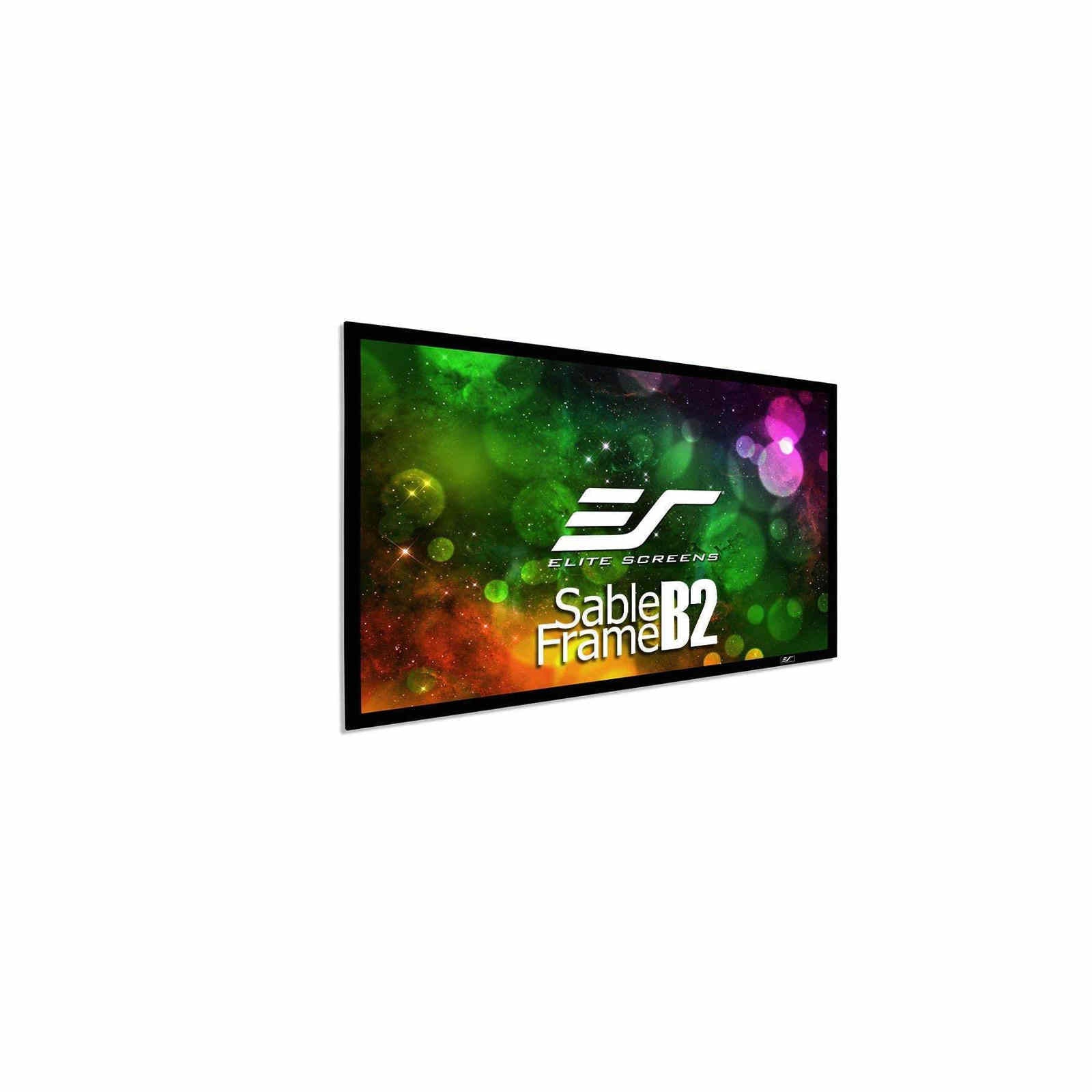 Elite Sable Frame B2, Fixed Frame Home Theater Projection Screen 100" 16:9 (SB100WH2) -  Ooberpad