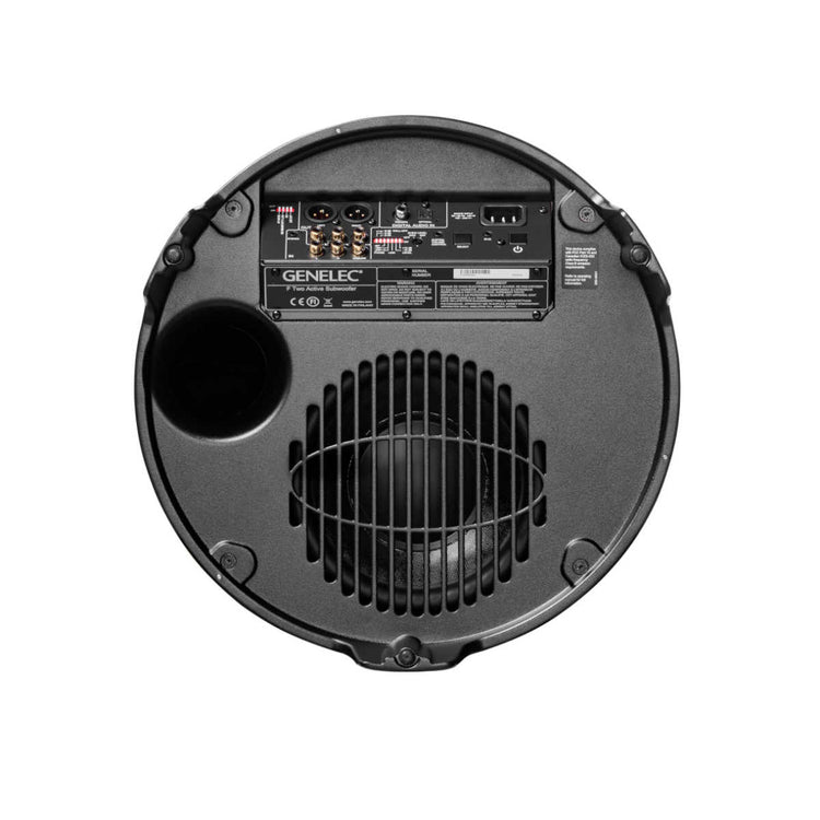 Genelec F Two Active Subwoofer (Black) - Rear View
