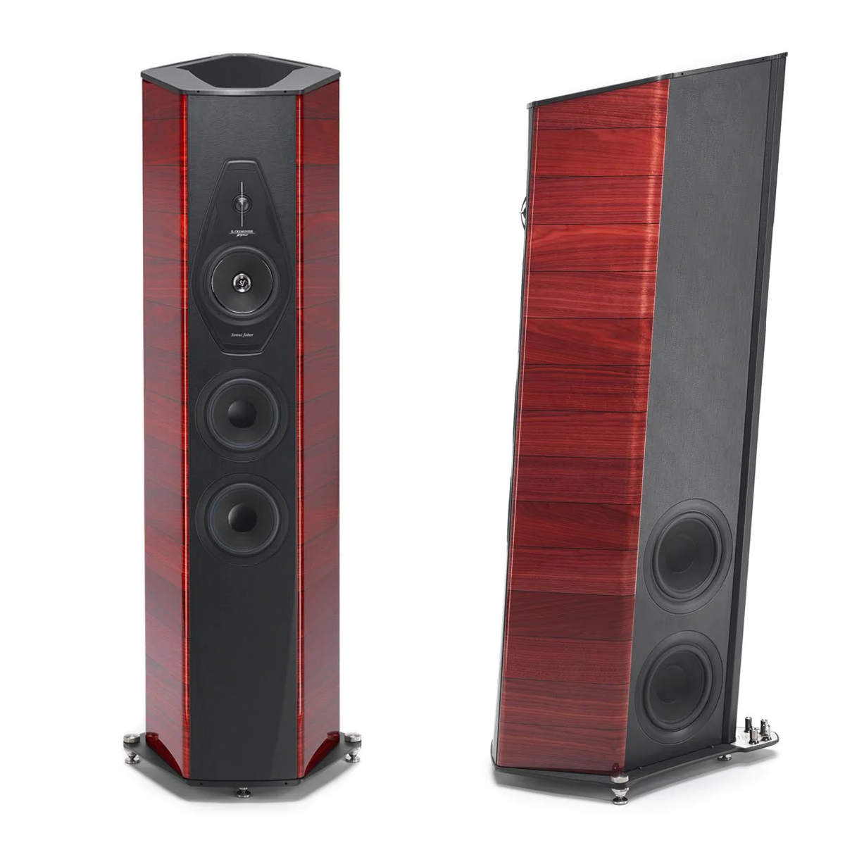 Sonus faber IL Cremonese Floorstanding Speaker - Red (Pair) - Ooberpad India