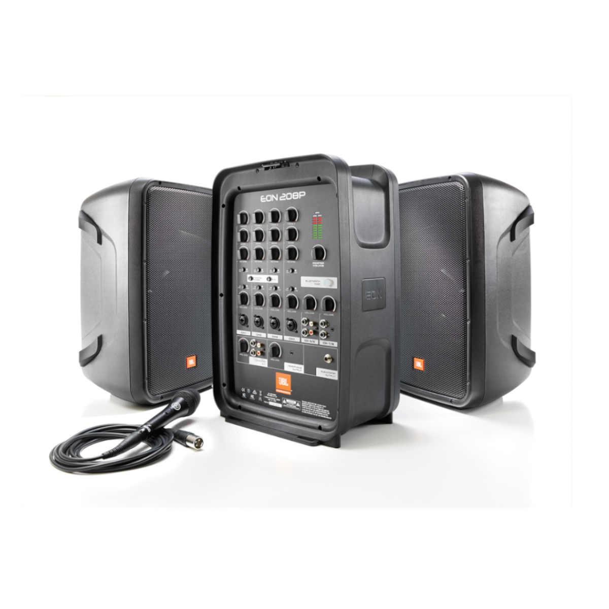 JBL Professional EON 208P 8" 2-Way PA with Powered 8-Channel Mixer and Bluetooth - Ooberpad India
