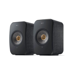 KEF LSX II Active Bookshelf Speaker - Carbon Black (Pair)