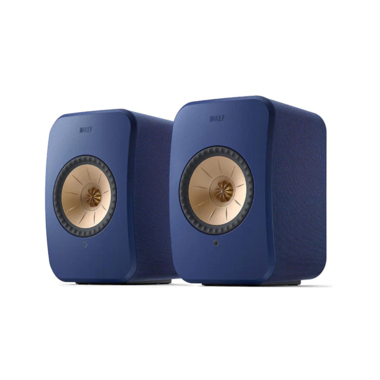 KEF LSX II Active Bookshelf Speaker - Cobalt Blue (Pair)