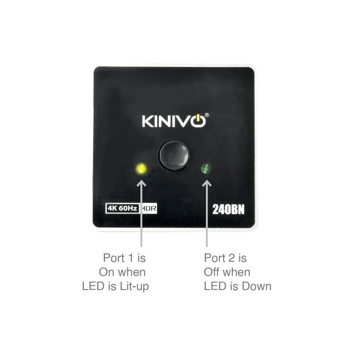 Kinivo Premium 4K HDMI Switch/Splitter HDMI Switcher (240BN - 2 Port) - Ooberpad India
