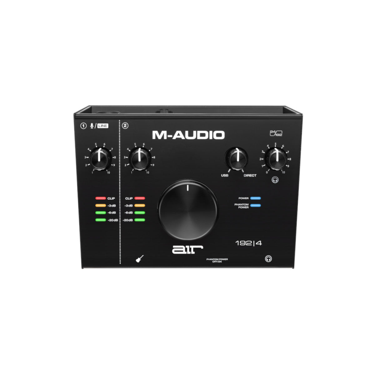 M-Audio AIR 192|4 2-In/2-Out 24/192 USB Audio Interface - Top View