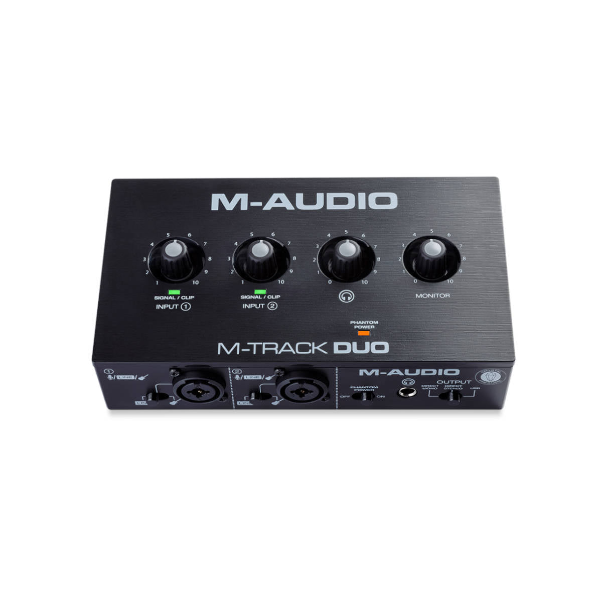 M-Audio M-Track Duo USB Audio Interface with 2 Combo Inputs with Crystal Preamps, and Phantom Power - Ooberpad India
