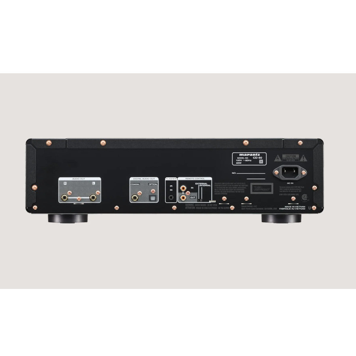 Marantz CD 60 CD Player - Rear View