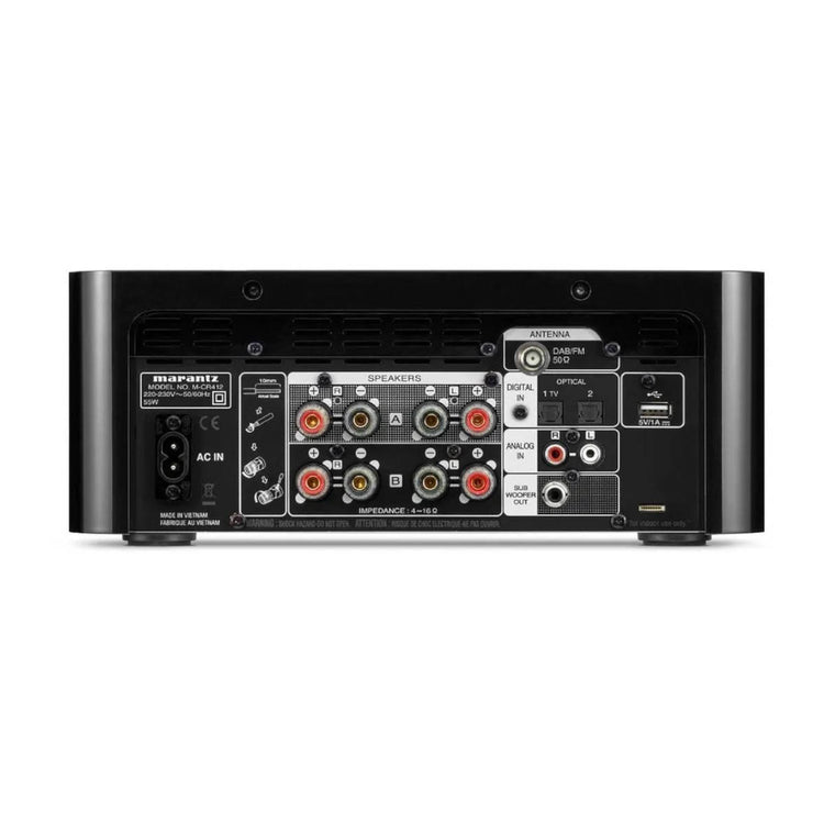 Marantz Melody M-CR412 Bluetooth CD Receiver - Rear View