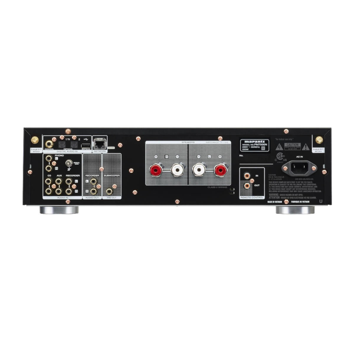 Marantz PM7000N Integrated Stereo Amplifier - Rear View