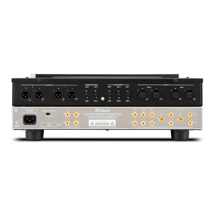 McIntosh C22 2-Channel Vacuum Tube Preamplifier Mk V - Rear View