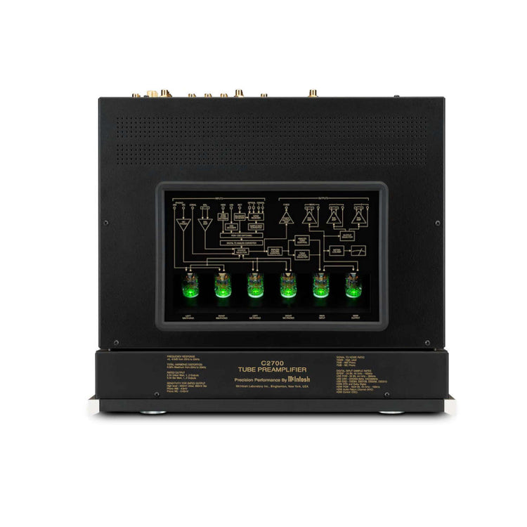 McIntosh C2700 2-Channel Vacuum Tube Preamplifier - Top View