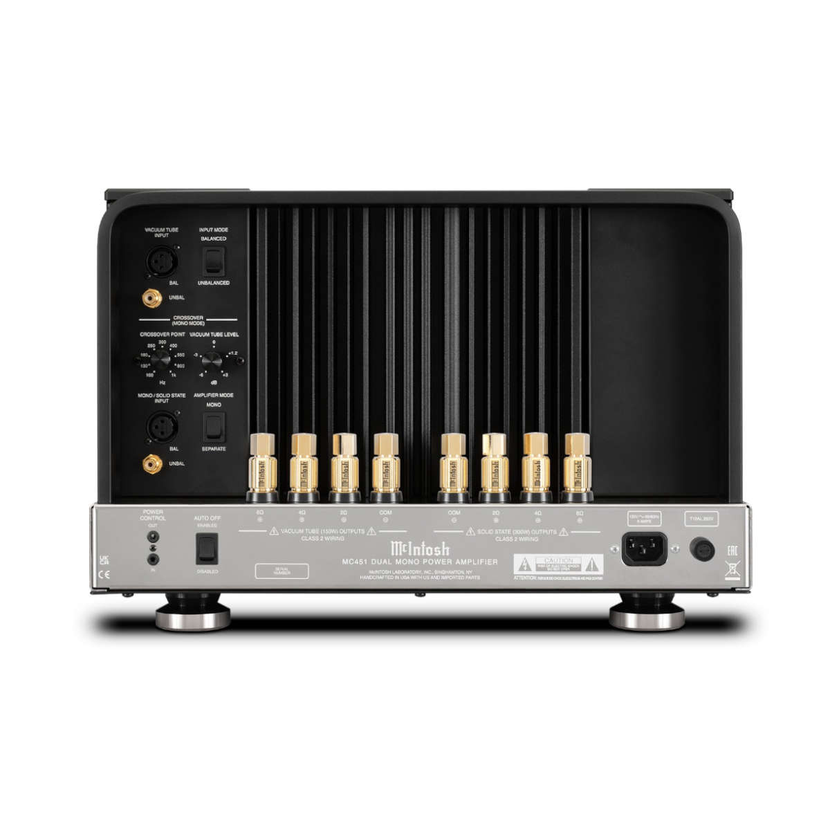 McIntosh MC451 Dual Mono Amplifier - Rear View