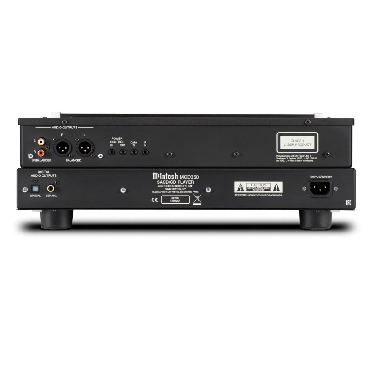 McIntosh MCD350 2-Channel SACD/CD Player - Rear View