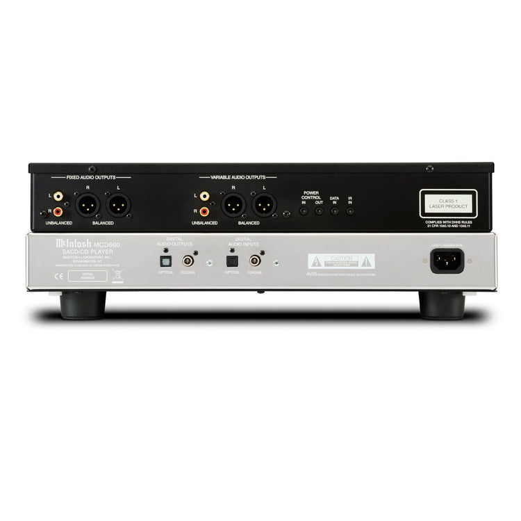 McIntosh MCD600 2-Channel SACD/CD Player - Rear View