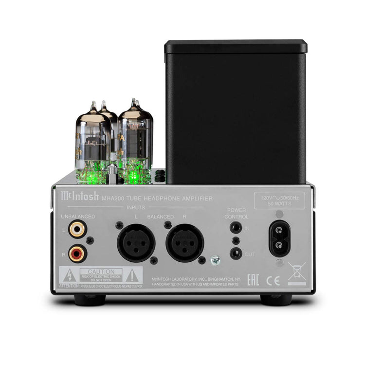 McIntosh MHA200 2-Channel Vacuum Tube Headphone Amplifier - Rear View