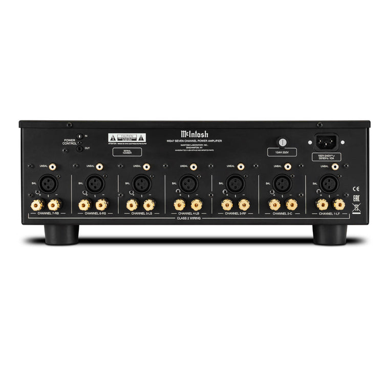 McIntosh MI347 7-Channel Digital Power Amplifier - Rear View