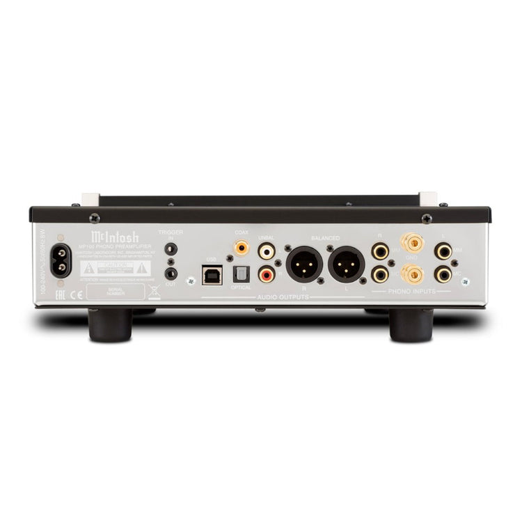 McIntosh MP100 2-Channel Solid State Phono Preamplifier - Rear View