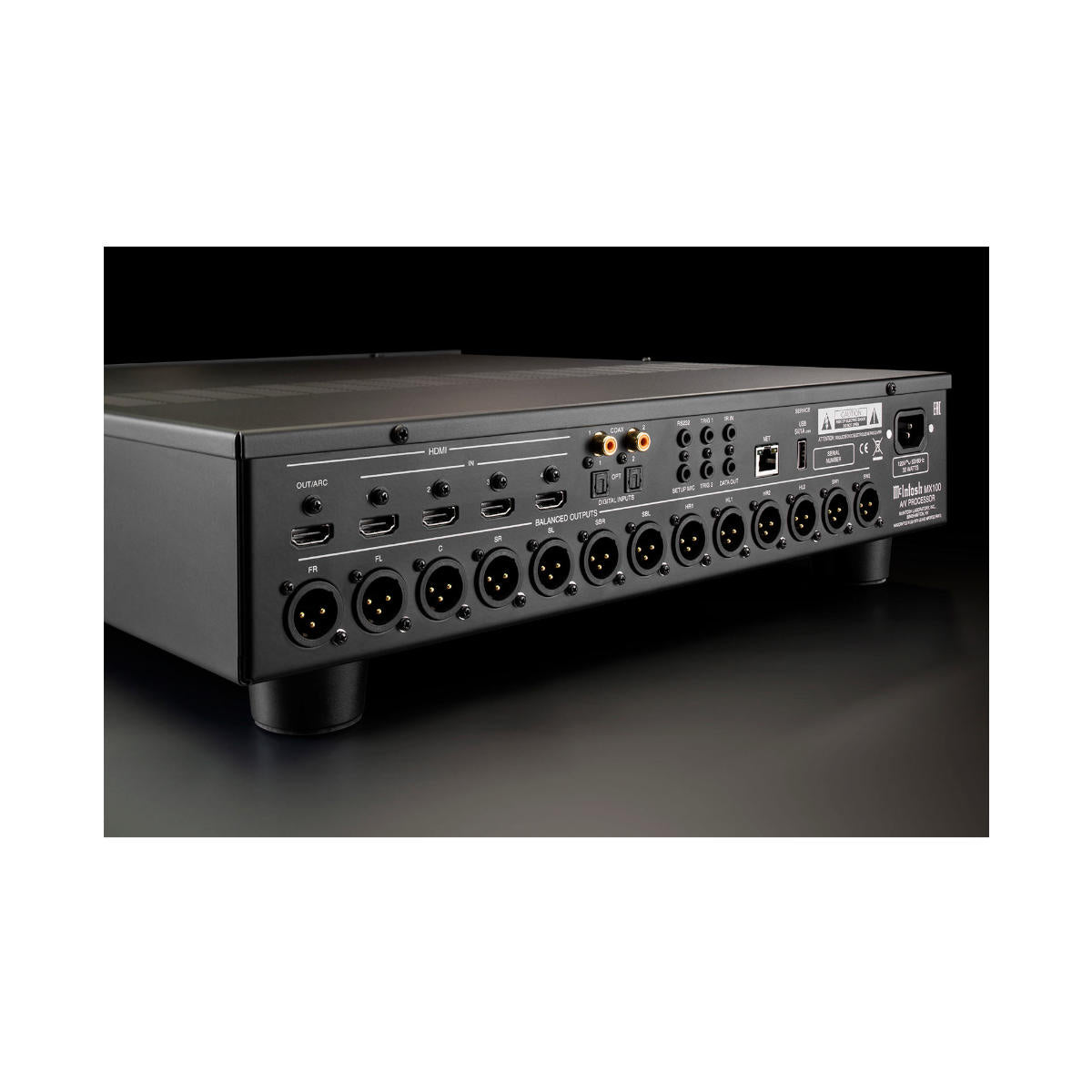 McIntosh MX100 A/V Processor - Rear Details